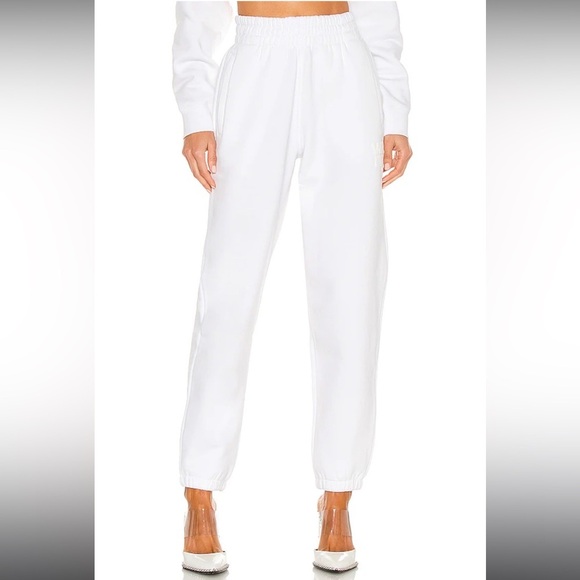 Alexander Wang Foundation Terry Classic Sweatpant Joggers in White size small - Picture 3 of 13